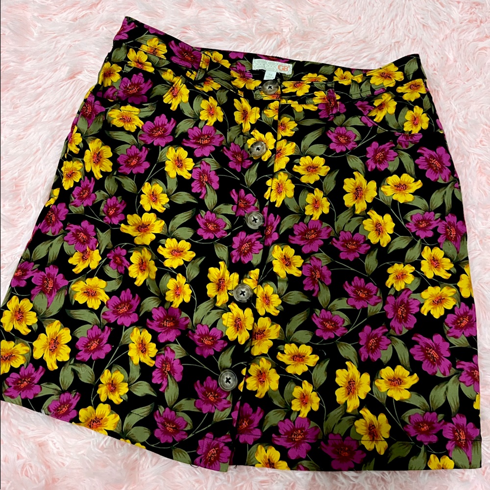 Floral high waist Gianni bini skirt